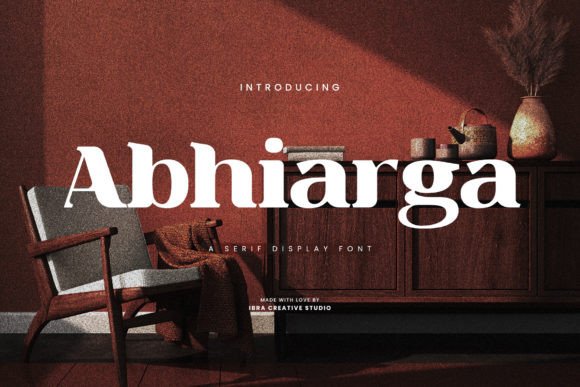 Abhiarga Display Serif: A Refined Font for Editorial Projects