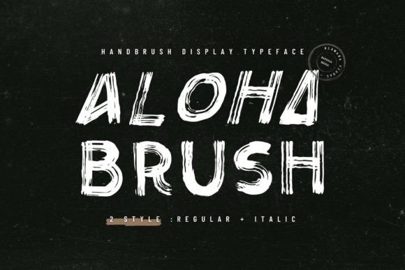 Aloha Brush: A Trendy Display Font for Handmade Products and Craft Projects