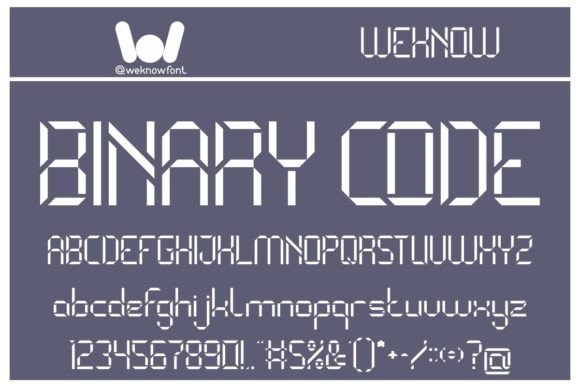 Binary Code: A Sci-Fi Display Font for Campaign Headlines