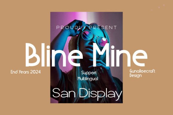 Blind Mine: A Bold Display Font for Branding Projects That Demand Attention