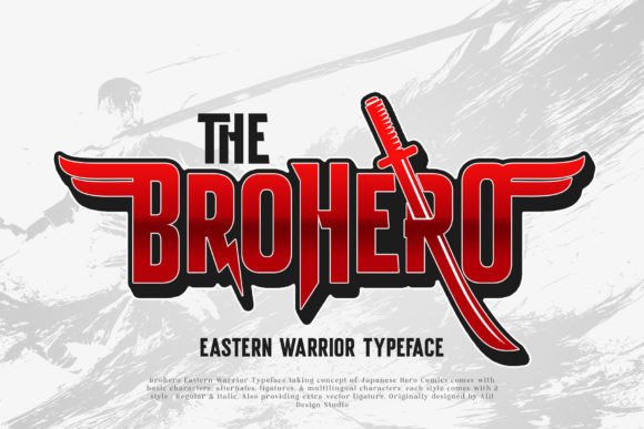 Brohero Font: A Bold Display Typeface for Heroic Branding