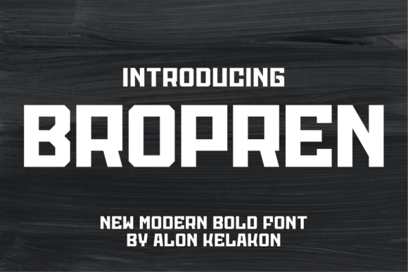 Bropren Display Font for Campaign-Ready Visuals