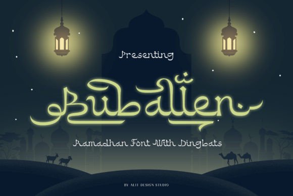 Buballen Display Font for Ramadan and Islamic Campaigns