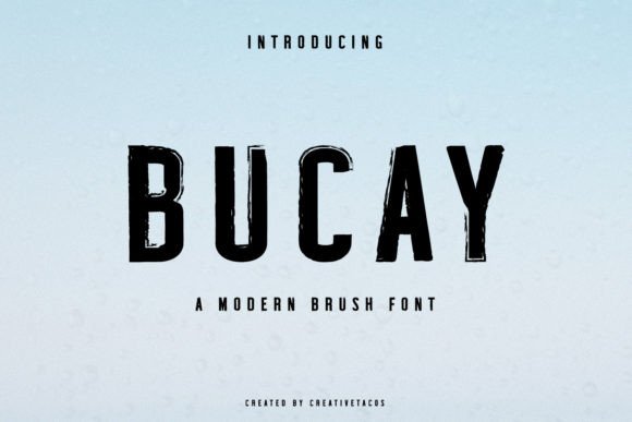 Bucay Bold Brush Font for Brand Identity Projects