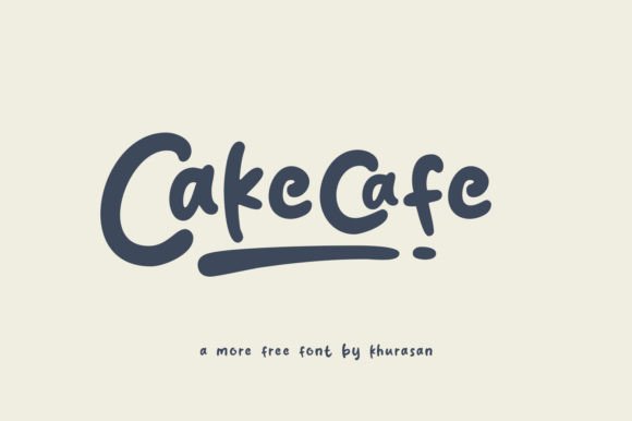 Cakecafe Font: A Fancy Display Typeface for Handmade Creations