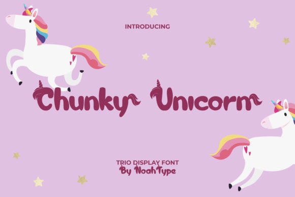 Chunky Unicorn Font: A Playful Display for Bold Designs