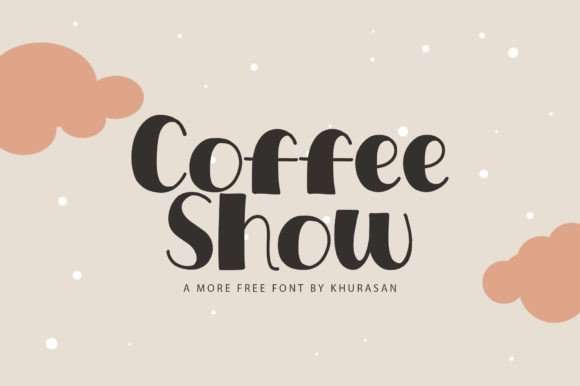 Coffee Show Display Font for Editorial Design and Branding