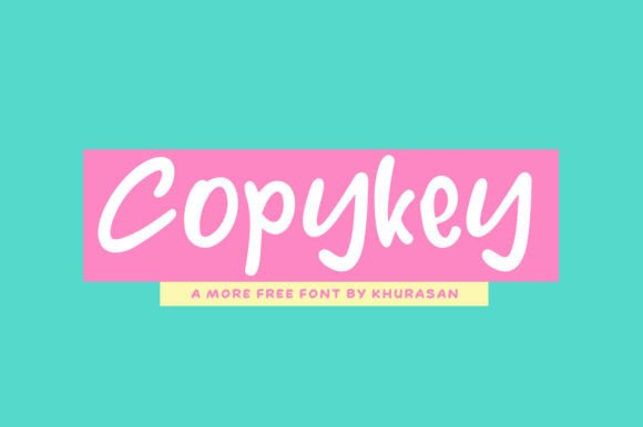 Copykey: A Modern Display Font for Editorial Design and Branding