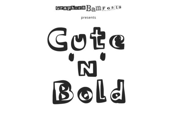 Cute 'n' Bold: A Playful Display Font for Bold Design Projects