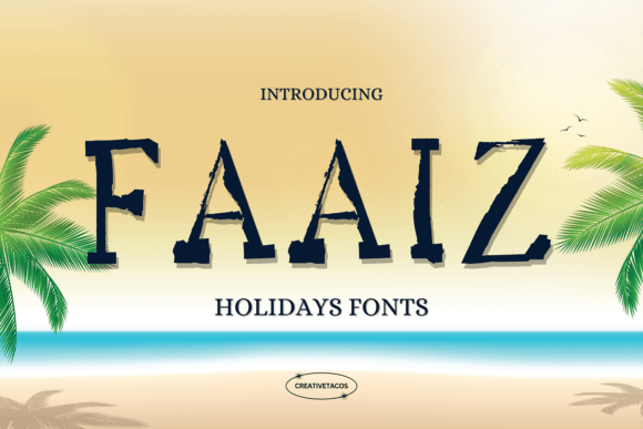 Faaiz: A Textured Brush Font for Editorial Design