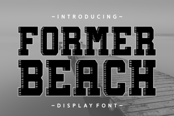 Former Beach: A 3D Display Font Built for Creatives and Small Shops