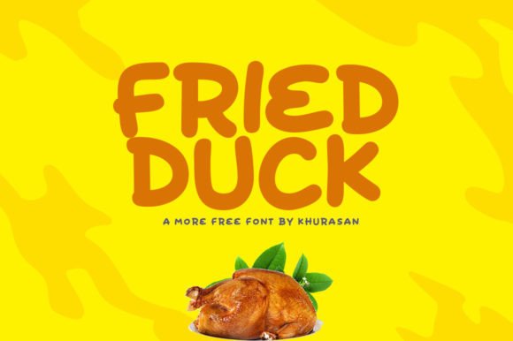 Fried Duck Font: A Handwritten Display Typeface for Branding and Design Projects