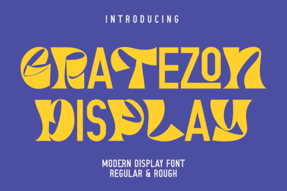 Gratezon: A Playful Display Font for Crafters and Small Shops
