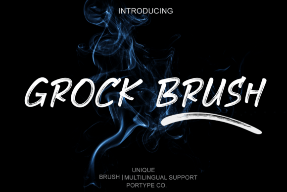 Grock Brush: A Dynamic Display Font for Handmade Sellers