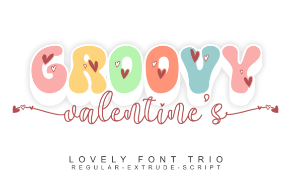 Groovy Valentine s Retro Duo Font for Campaign Visuals That Stand Out