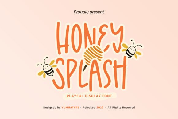 Honey Splash: A Cheerful Handwritten Display Font for Marketers