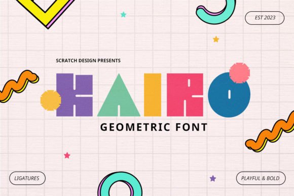 Kairo: A Geometric Display Font with Retro Modern Character