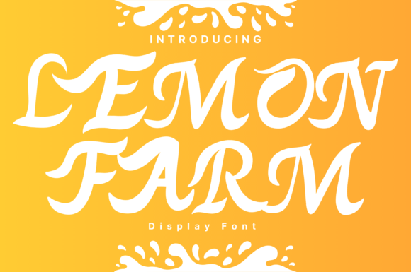 Lemon Farm Font for Handwritten Charm in Branding