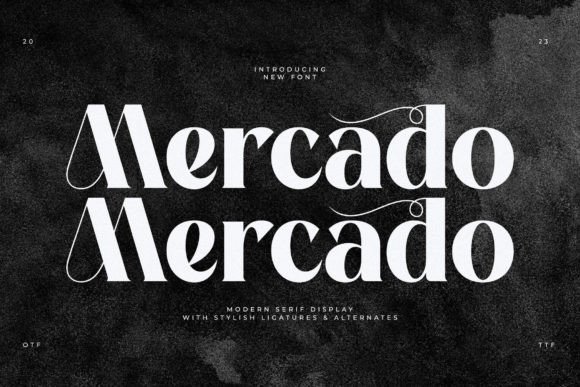 Mercado Font: A Modern Classic Display Typeface for Makers