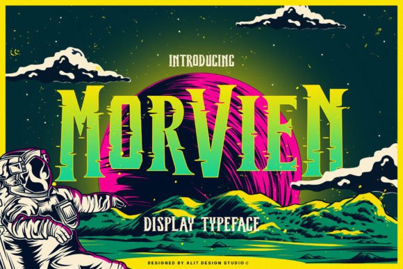Morvien Typeface: A Bold Display Font for Campaign Design