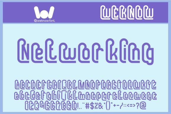 Networking Font: A Display Typeface for Logos and Headlines