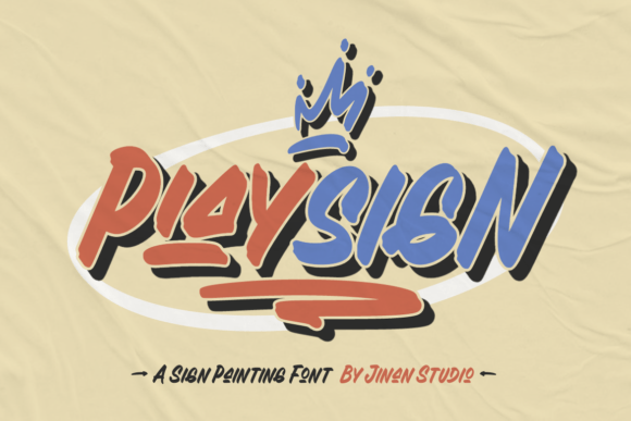 Playsign: A Sign Painting Display Font for Authentic Brand Stories