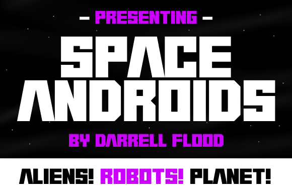 Space Androids: A Display Font for Sci-Fi Web Designs