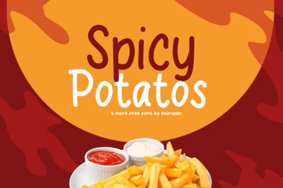 Spicy Potatos Font: A Handwritten Display Typeface for Handmade Products