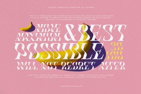 Stragie Display Font for Thoughtful Editorial Design