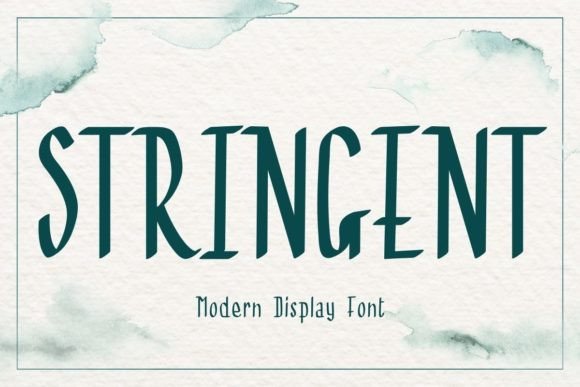 Stringent Display Font for High-Impact Marketing Headlines