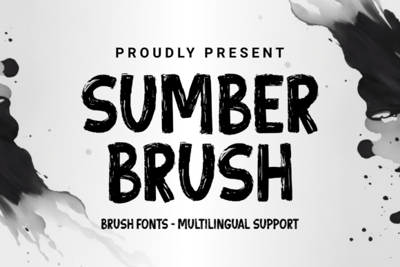 Sumber Brush: A Bold Display Font for Editorial Design