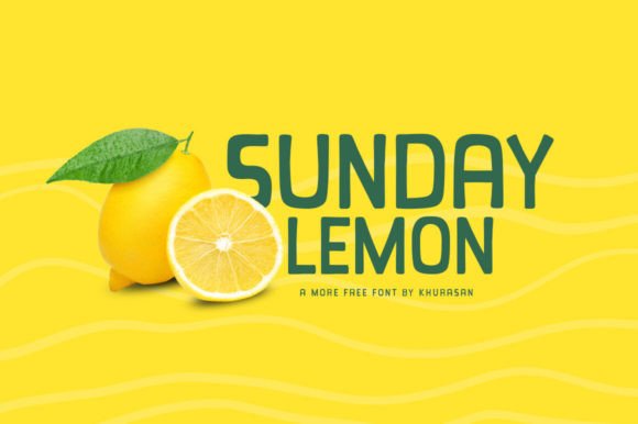 Sunday Lemon: A Cute Display Font for Modern Editorial Design