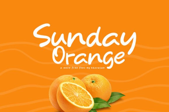 Sunday Orange Font for Small Business Branding