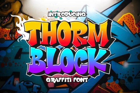Thorm Block: A Display Font That Brings Graffiti Edge to Editorial Design