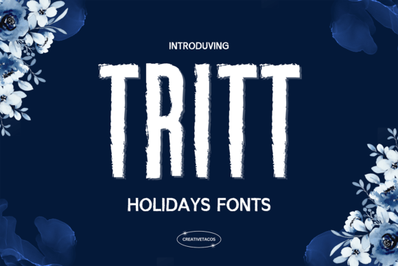 Tritt Holidays Font for Small Business Holiday Branding