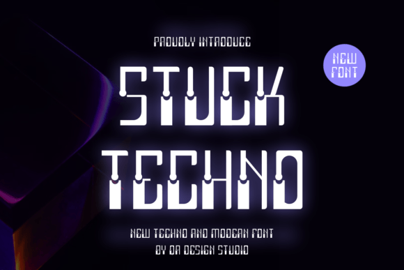Using Stuck Techno Display Font for Polished Web Design Layouts